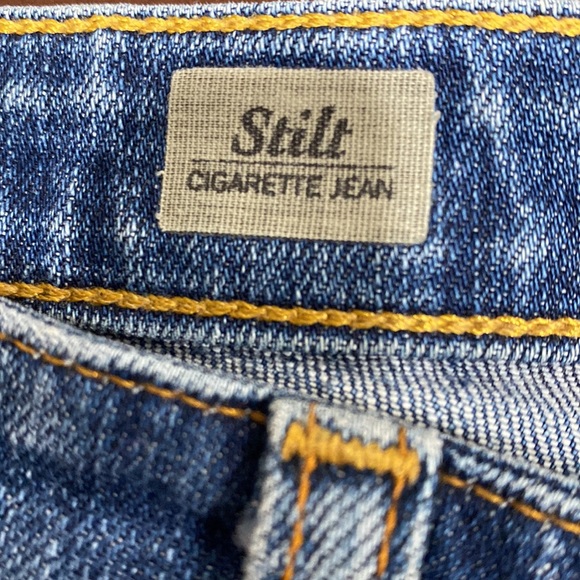 Adriano Goldshmied Stilt Cigarette Jean Shorts Navy Blue 29R - Picture 4 of 10